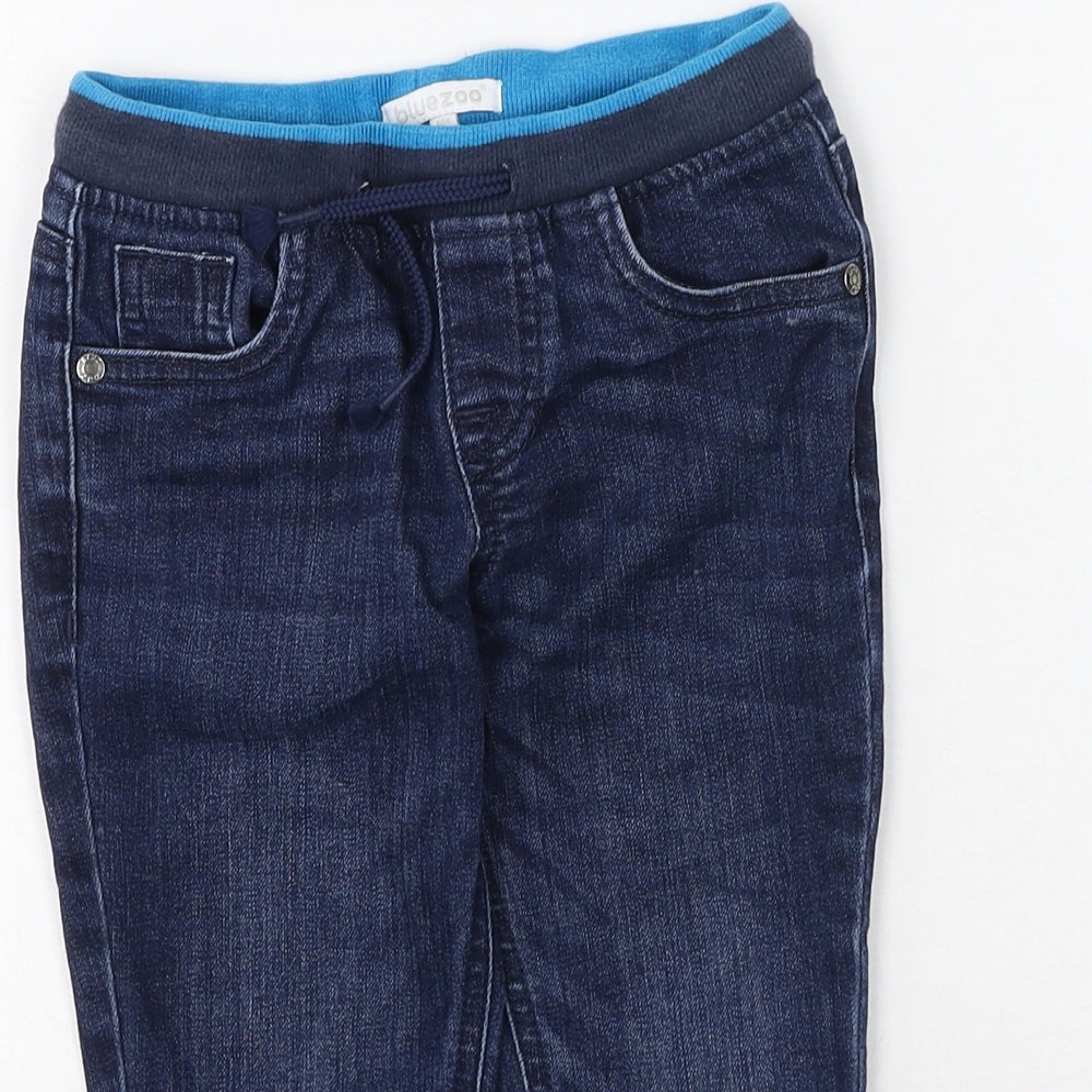 Bluezoo Boys Blue  Cotton Straight Jeans Size 2-3 Years  Regular
