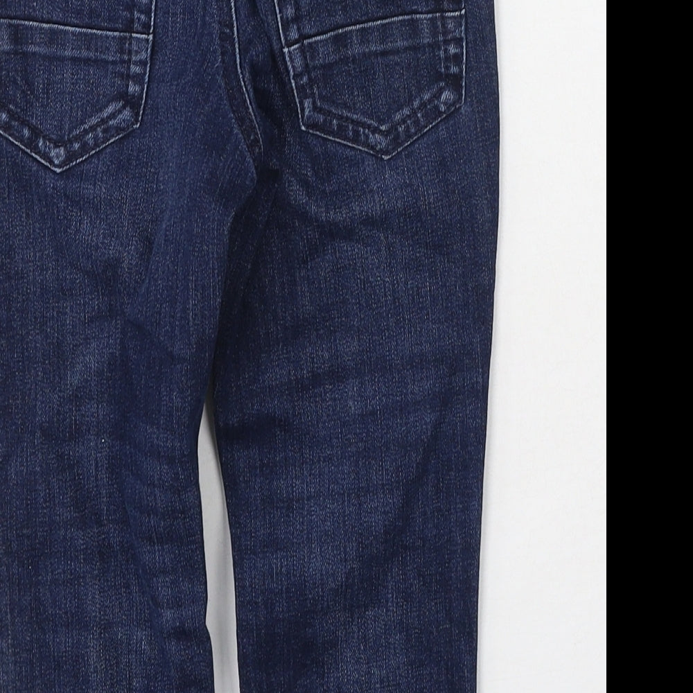 Bluezoo Boys Blue  Cotton Straight Jeans Size 2-3 Years  Regular