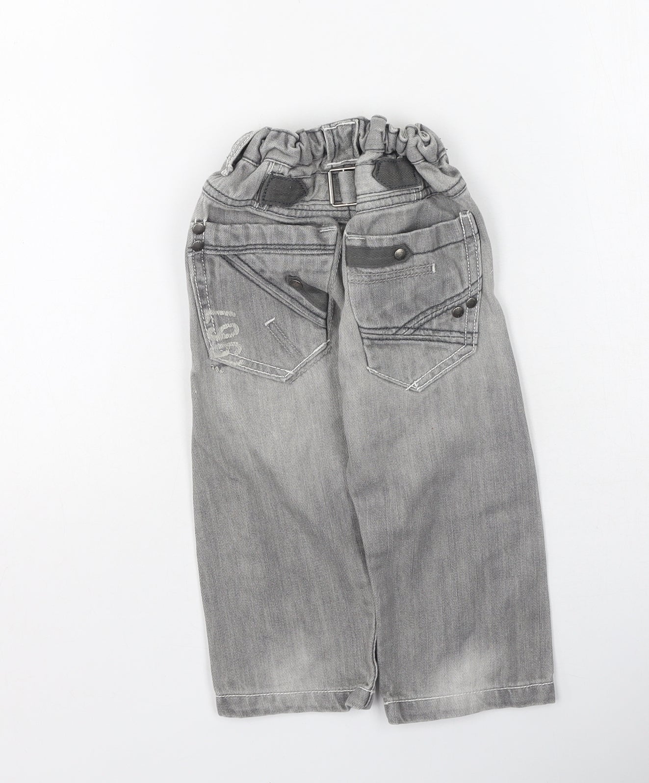 NEXT Boys Grey  Cotton Cargo Jeans Size 18-24 Months