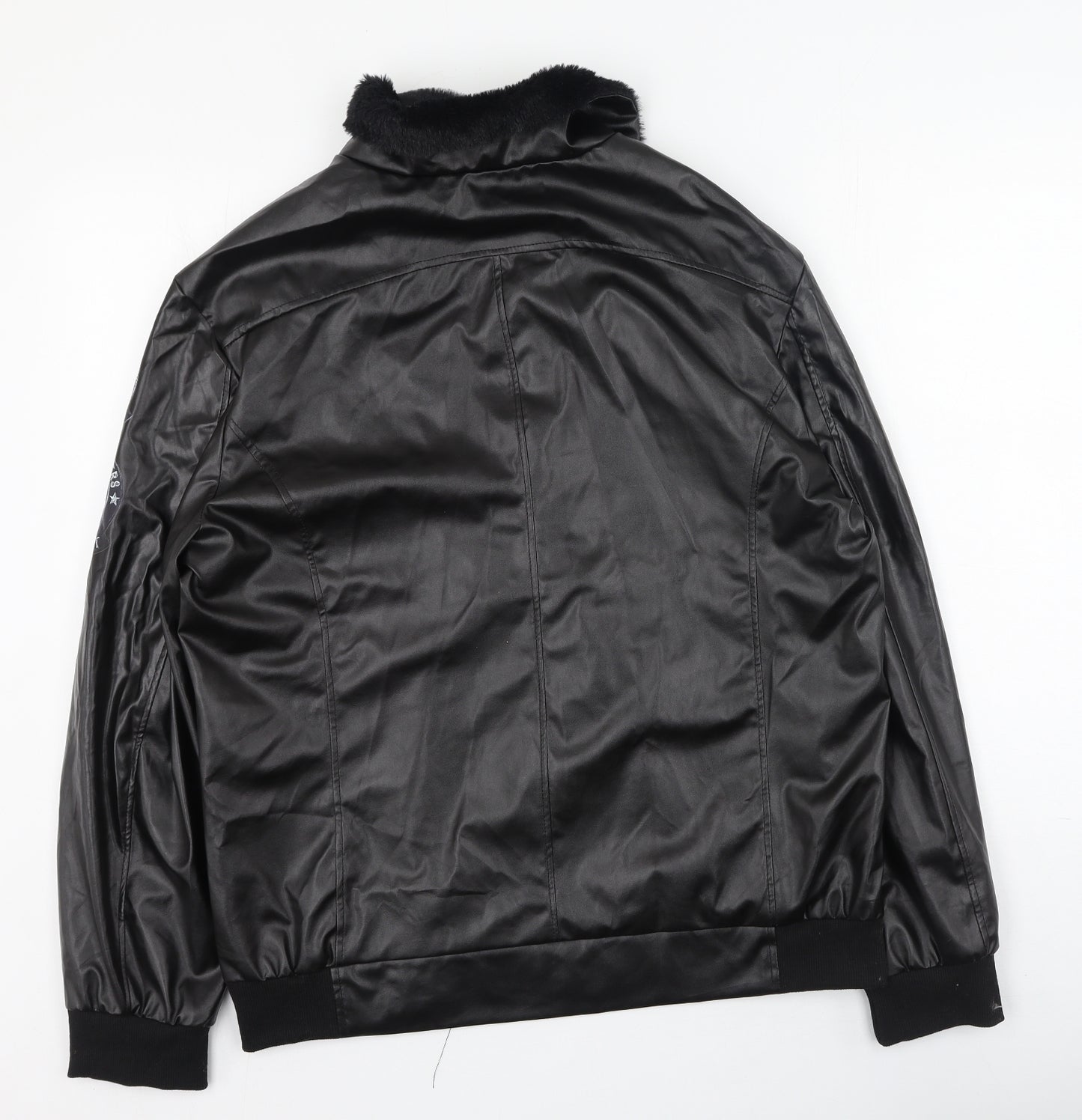 Preworn Mens Black   Biker Jacket Size XL