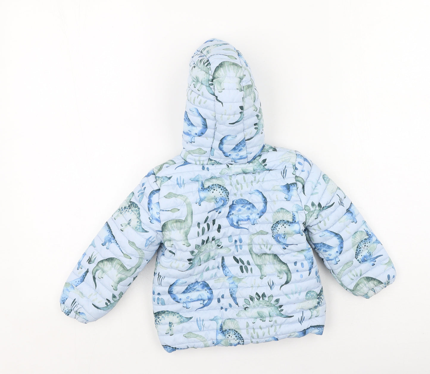 NEXT Boys Multicoloured   Puffer Jacket Coatigan Size 12-18 Months    - Dinosaur