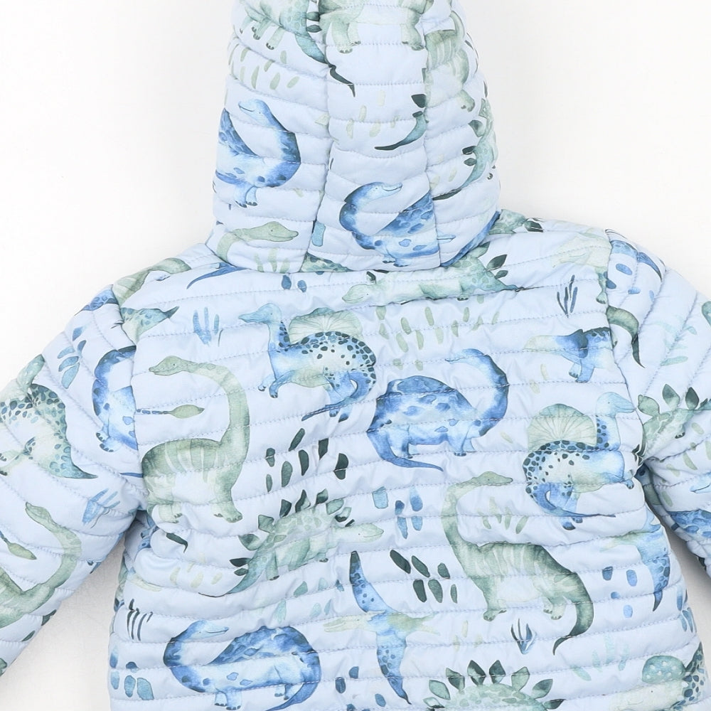 NEXT Boys Multicoloured   Puffer Jacket Coatigan Size 12-18 Months    - Dinosaur