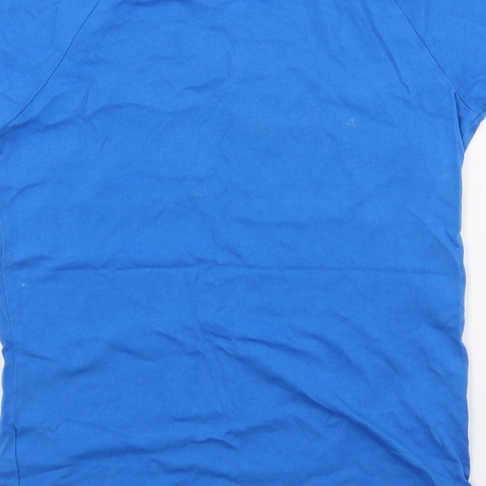 F&F Boys Blue  Cotton Basic Casual Size 8-9 Years Round Neck