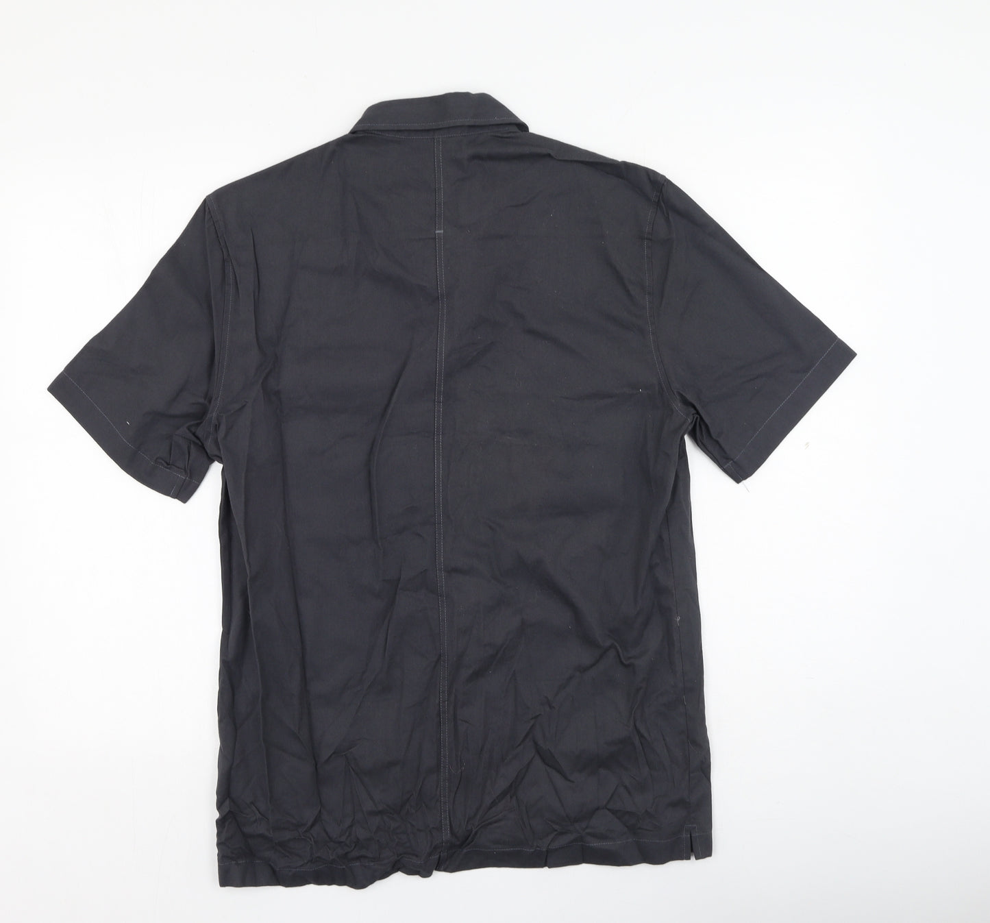 River Island  Mens Grey  Cotton  Polo Size M Collared