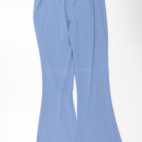 Boux Avenue Womens Blue  Viscose Jogger Trousers Size 12 L33 in Regular