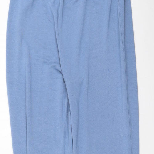 Boux Avenue Womens Blue  Viscose Jogger Trousers Size 12 L33 in Regular
