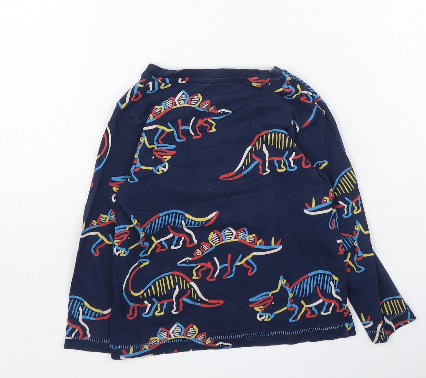 Marks and Spencer Baby Multicoloured  Cotton Basic Casual Size 18-24 Months Round Neck  - Dinosaur