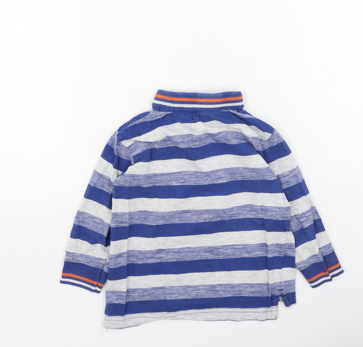 Dunnes Stores Boys Multicoloured Striped Cotton Basic Casual Size 12-18 Months Collared
