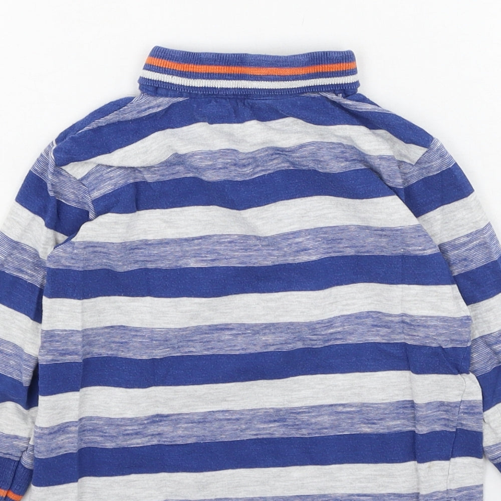 Dunnes Stores Boys Multicoloured Striped Cotton Basic Casual Size 12-18 Months Collared