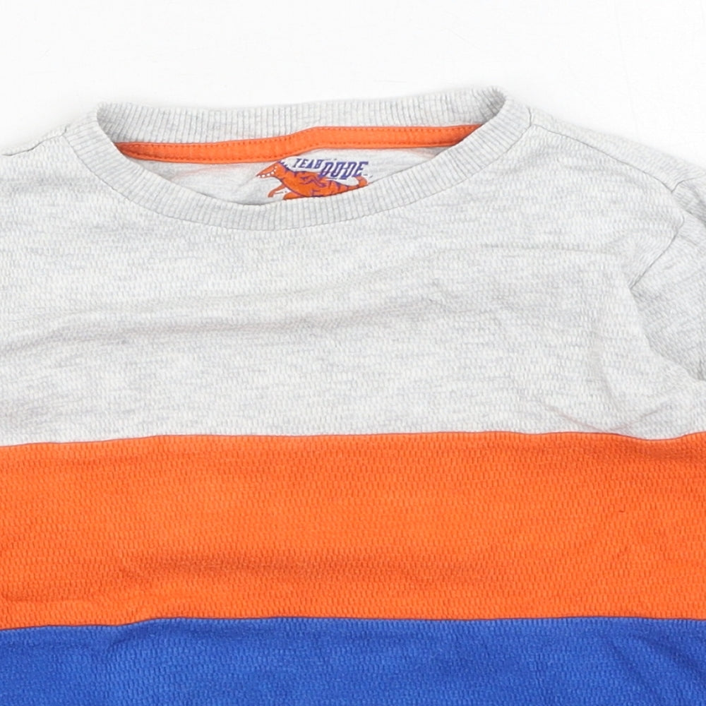 F&F Baby Multicoloured  Cotton Basic Casual Size 18-24 Months Round Neck