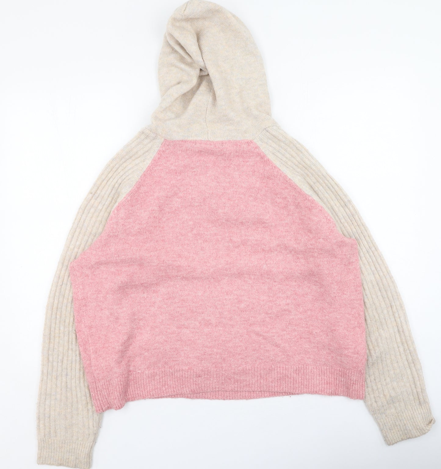 Marks and Spencer Womens Multicoloured Round Neck  Acrylic Pullover Jumper Size L
