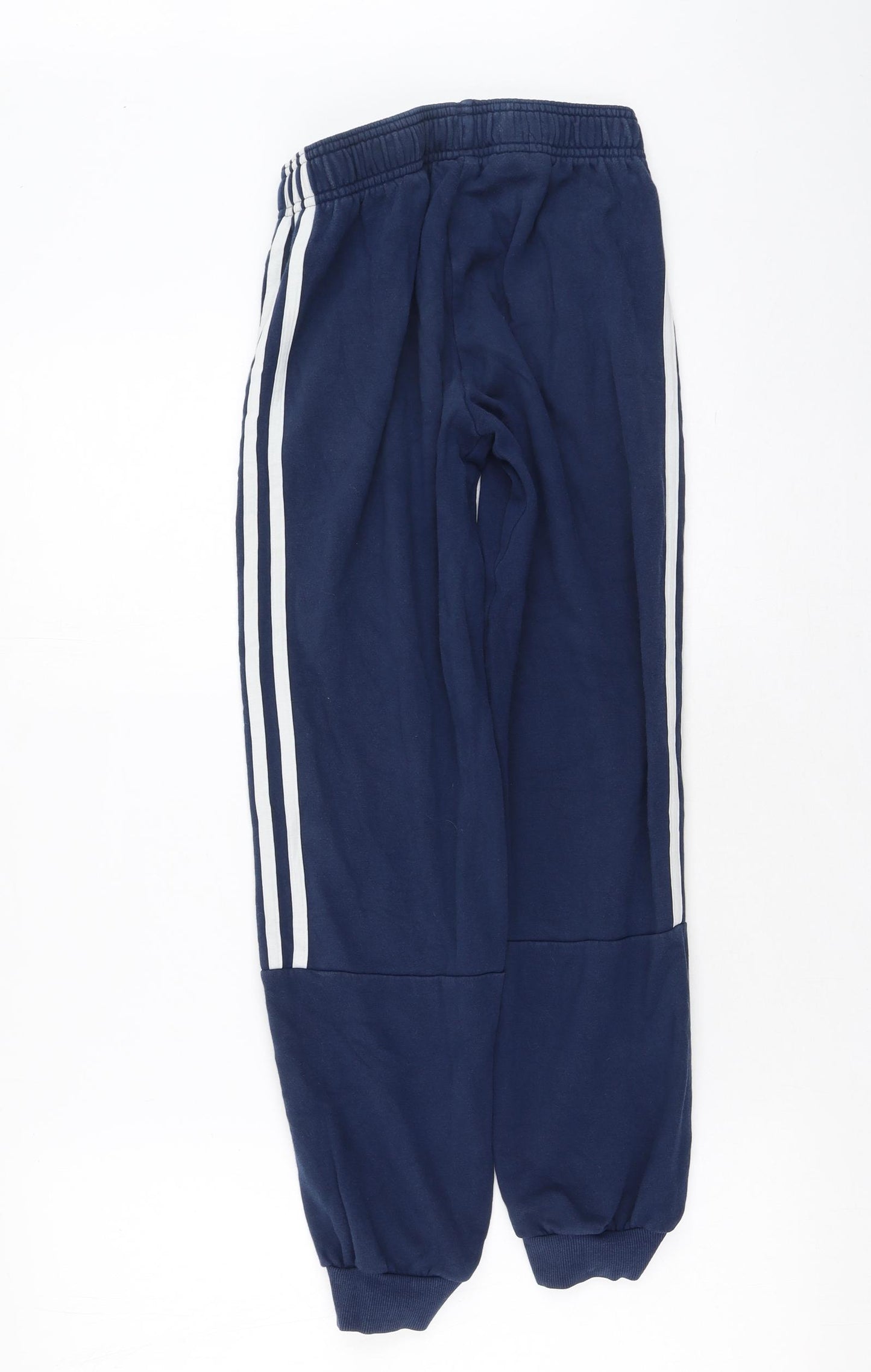 adidas Boys Blue  Polyester Jogger Trousers Size 11-12 Years L27 in Regular