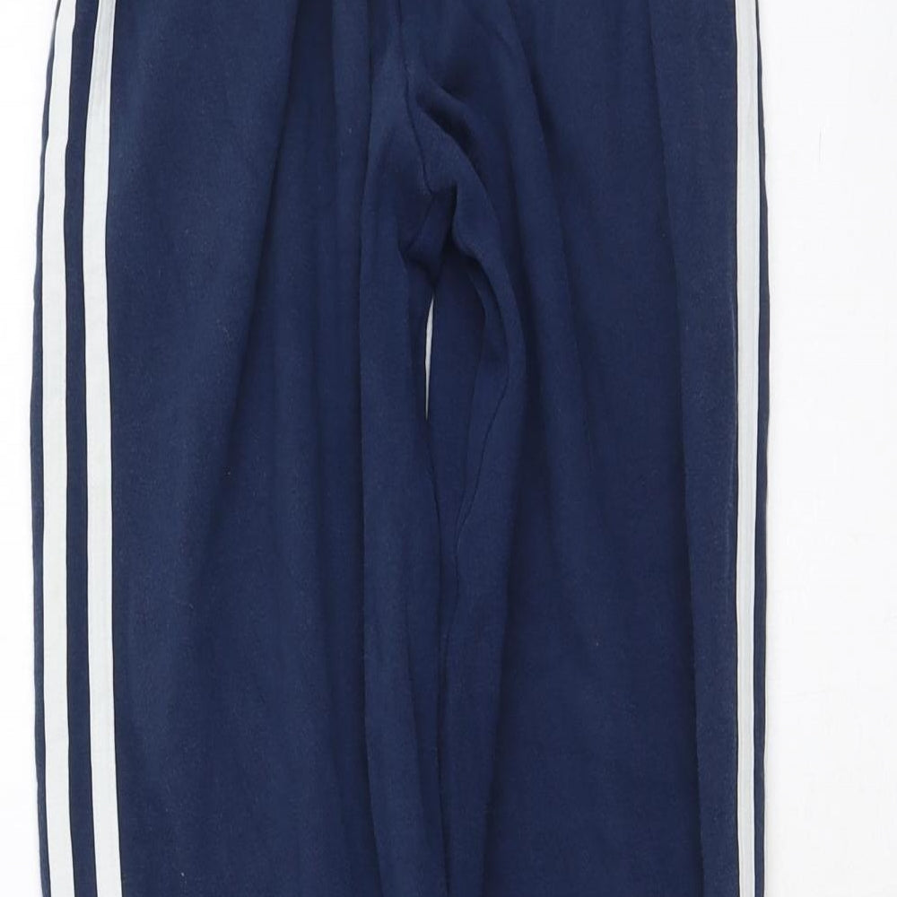 adidas Boys Blue  Polyester Jogger Trousers Size 11-12 Years L27 in Regular