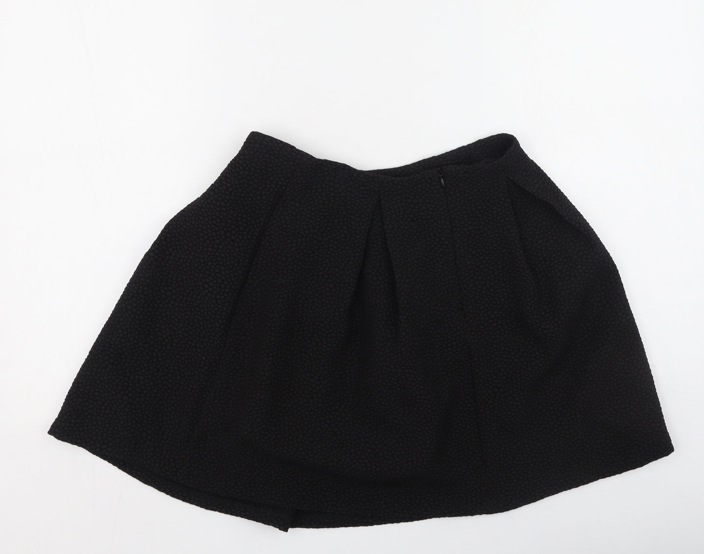 Vera & Lucy Womens Black  Polyester Pleated Skirt Size S