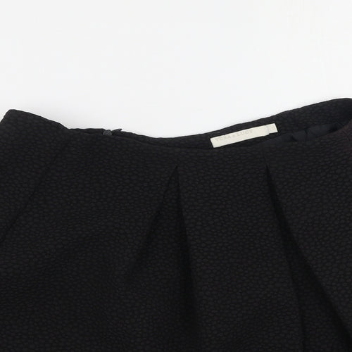Vera & Lucy Womens Black  Polyester Pleated Skirt Size S