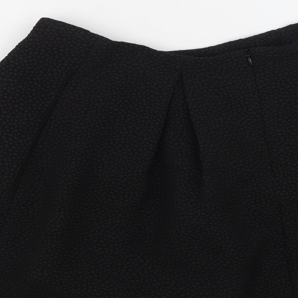 Vera & Lucy Womens Black  Polyester Pleated Skirt Size S