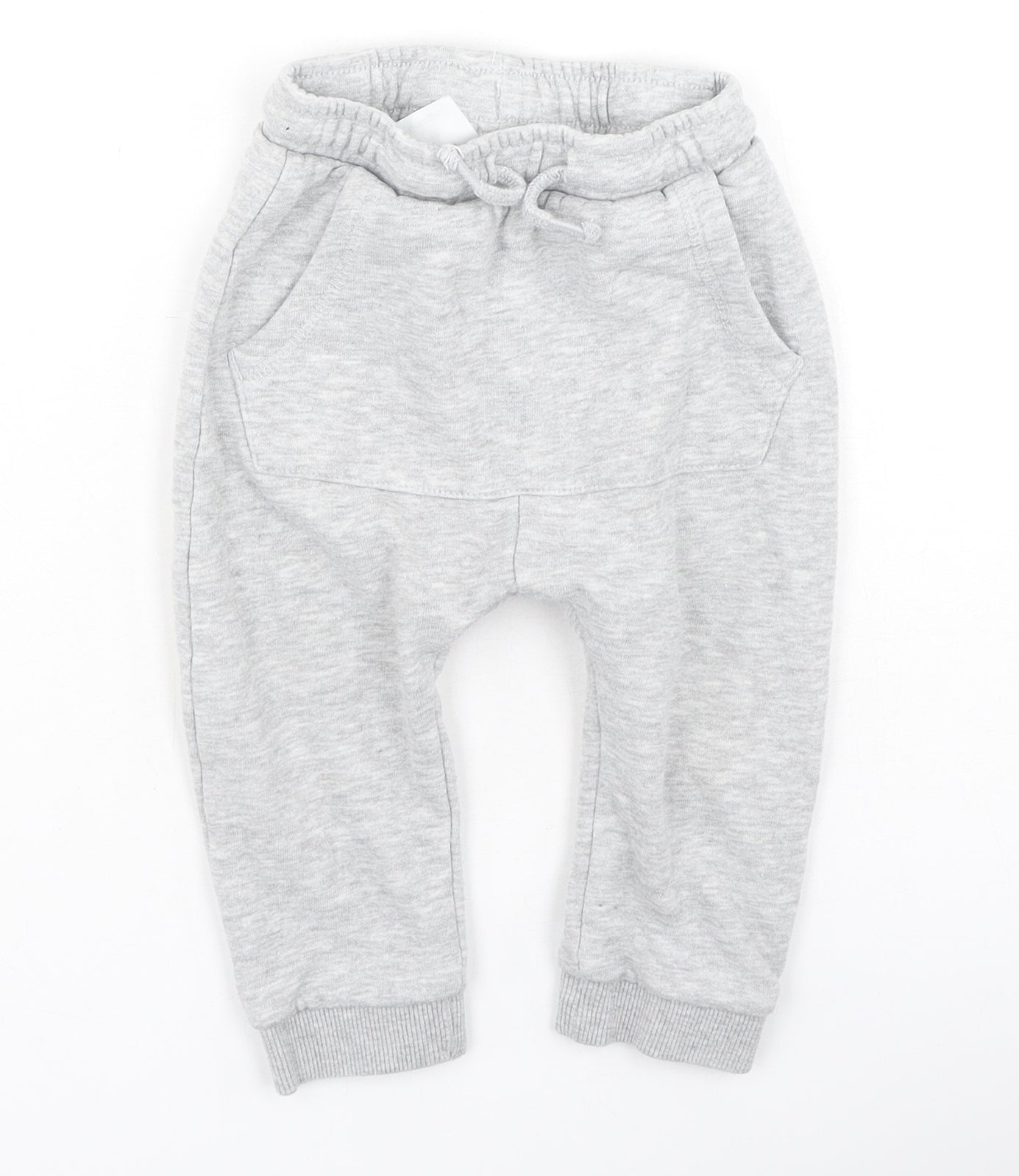 George  Boys Grey  Cotton Jogger Leggings Size 18-24 Months
