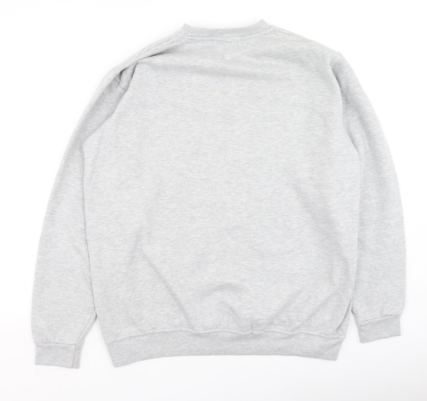 Uneek Womens Grey  Cotton Pullover Sweatshirt Size L