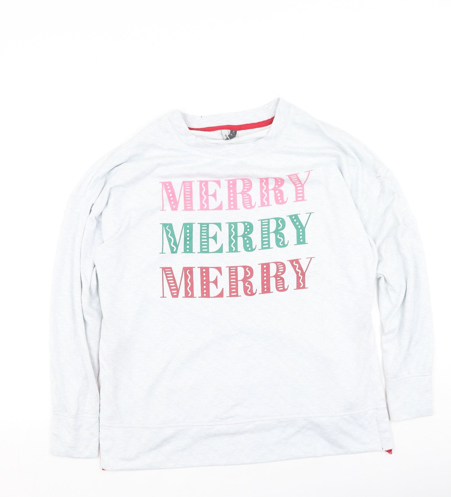Jaclyn intimates Womens Grey  Polyester Pullover Sweatshirt Size S   - Christmas Jumper