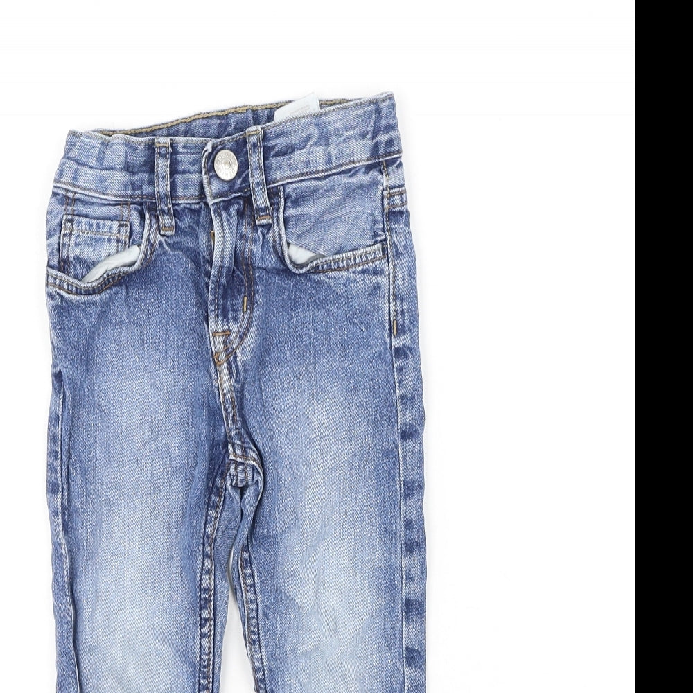 Preworn  Boys Blue  Cotton Skinny Jeans Size 2-3 Years  Regular
