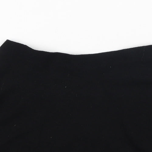 Primark Womens Black High Neck  Viscose Pullover Jumper Size XS