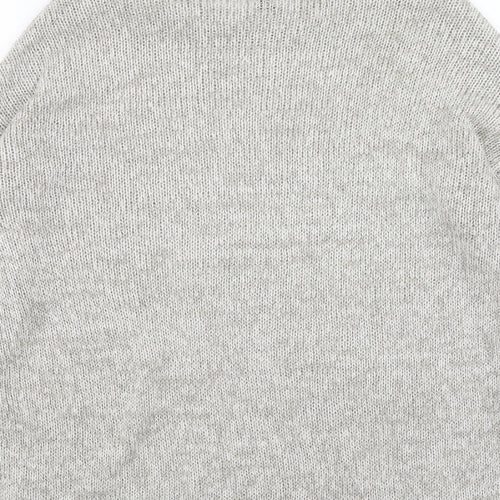 New Look Womens Beige Round Neck  Acrylic Pullover Jumper Size 14