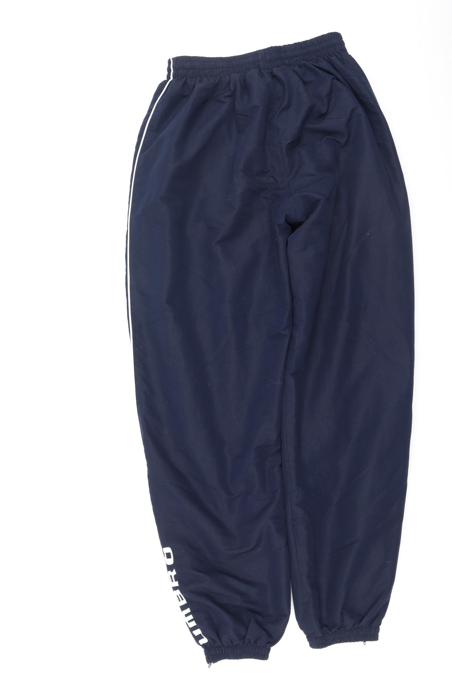 Umbro Mens Blue  Polyester Jogger Trousers Size S L26 in Regular