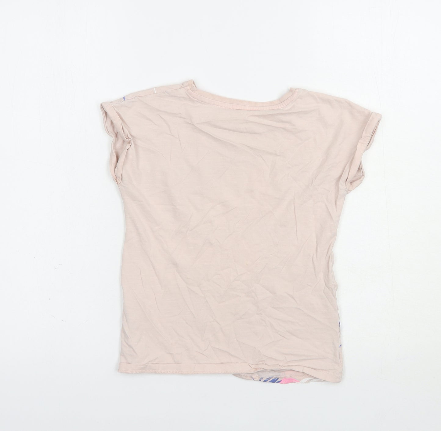 George Girls Pink  Cotton Pullover T-Shirt Size 9-10 Years Crew Neck Pullover