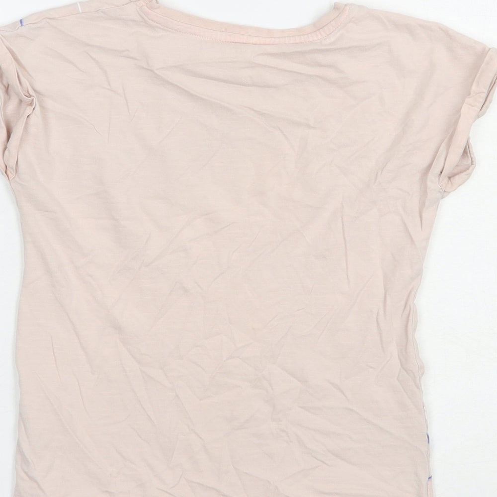 George Girls Pink  Cotton Pullover T-Shirt Size 9-10 Years Crew Neck Pullover