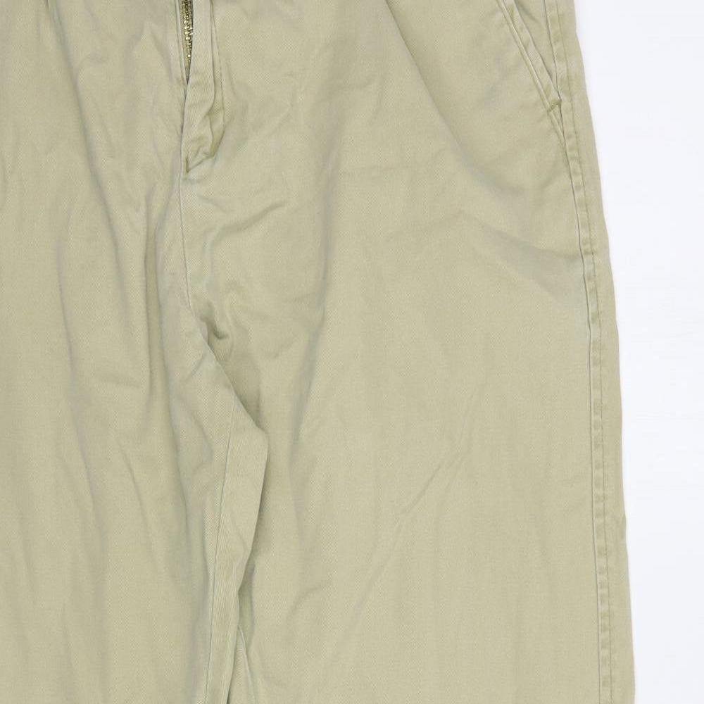Samuel Windsor Mens Beige  Cotton Straight Jeans Size 38 in L30 in Regular Button