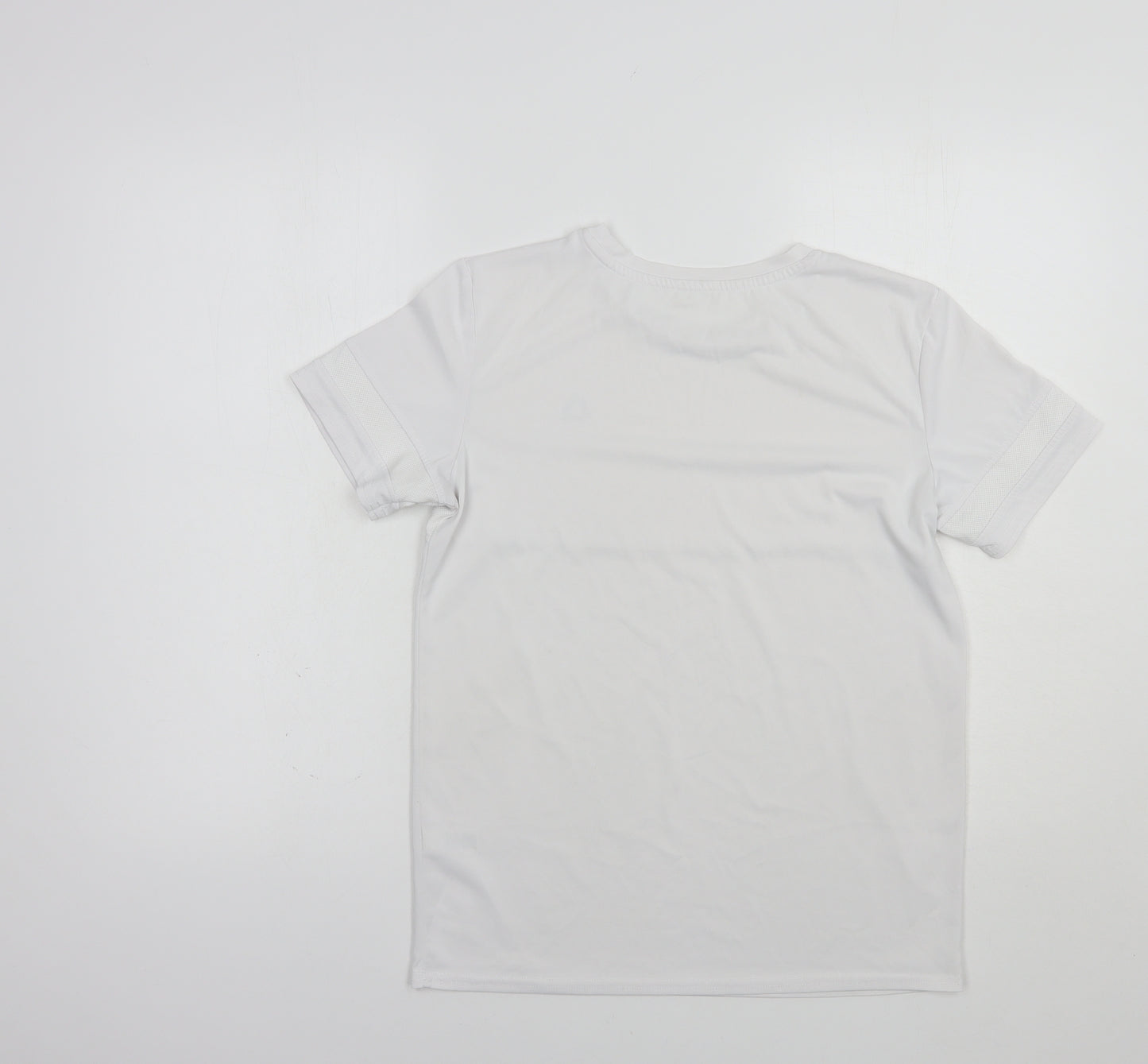 Dunnes Stores Mens White  Polyester  T-Shirt Size M Crew Neck