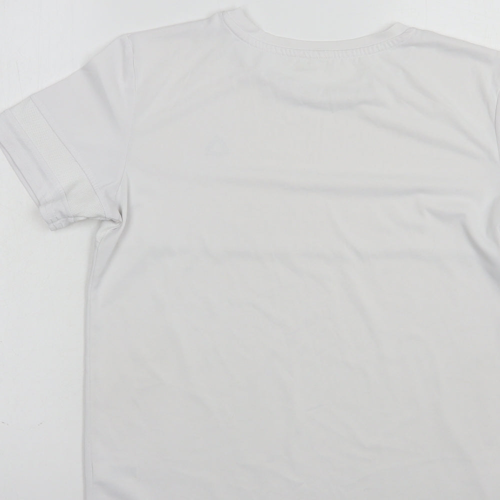 Dunnes Stores Mens White  Polyester  T-Shirt Size M Crew Neck