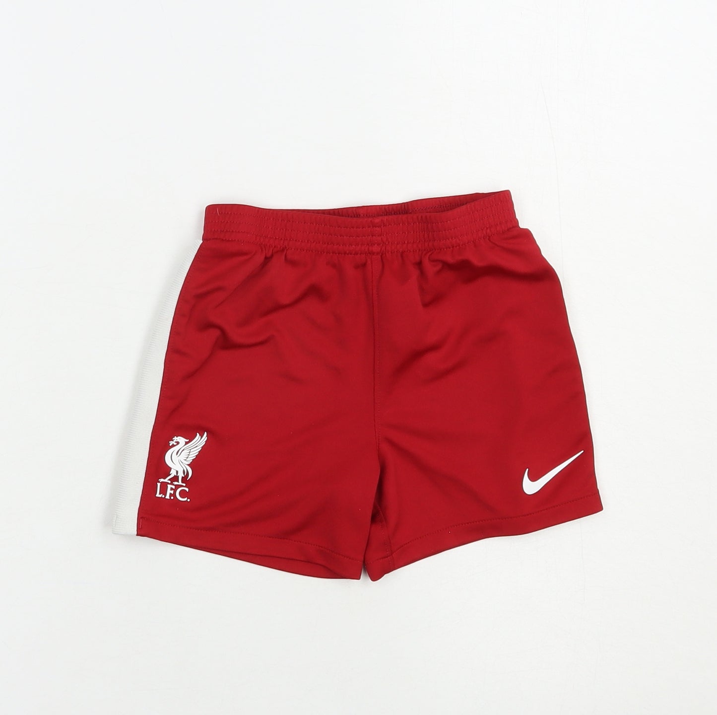 Nike  Boys Red  Polyester Sweat Shorts Size 2-3 Years  Regular  - Liverpool FC