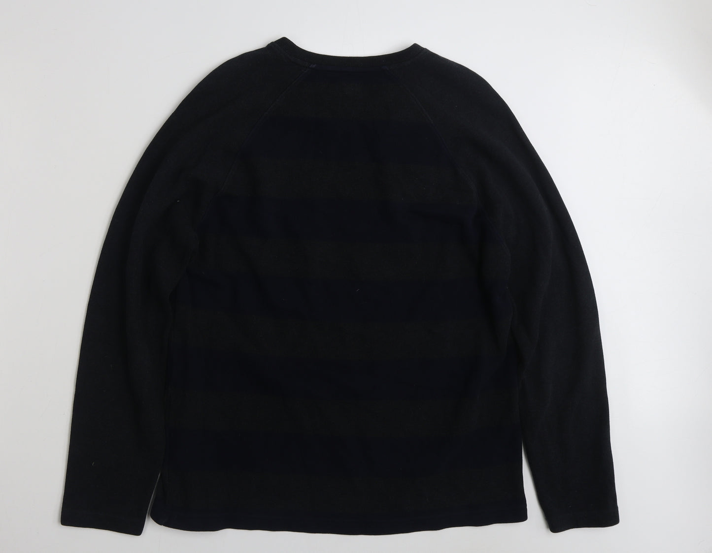 NEXT Mens Grey Striped Cotton Pullover Sweatshirt Size L
