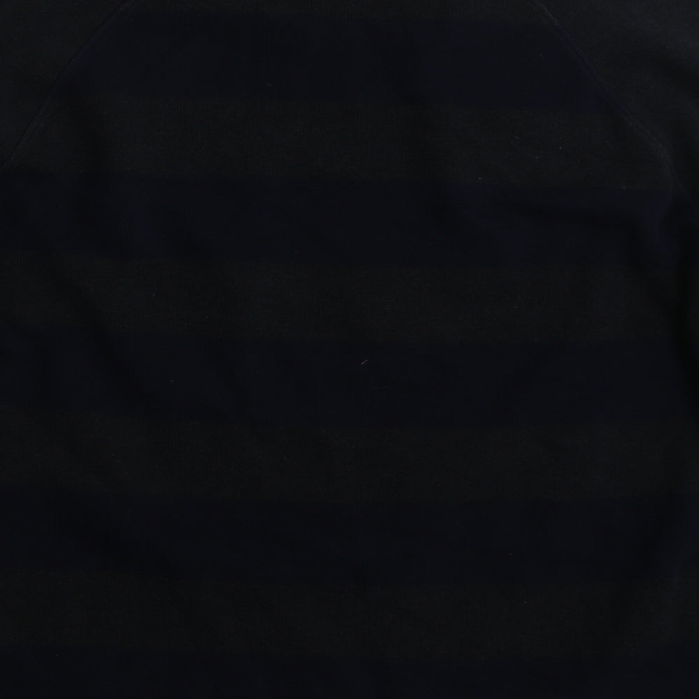 NEXT Mens Grey Striped Cotton Pullover Sweatshirt Size L