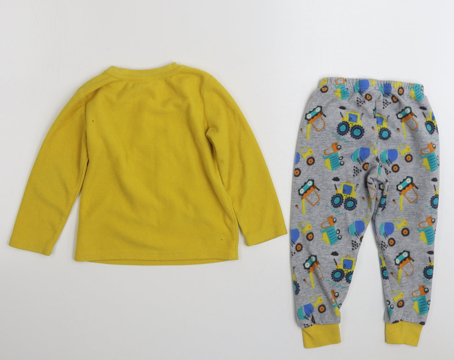 Dunnes Stores Boys Yellow Solid 100% Polyester  Pyjama Set Size 2-3 Years  Pullover - Let's Dig It