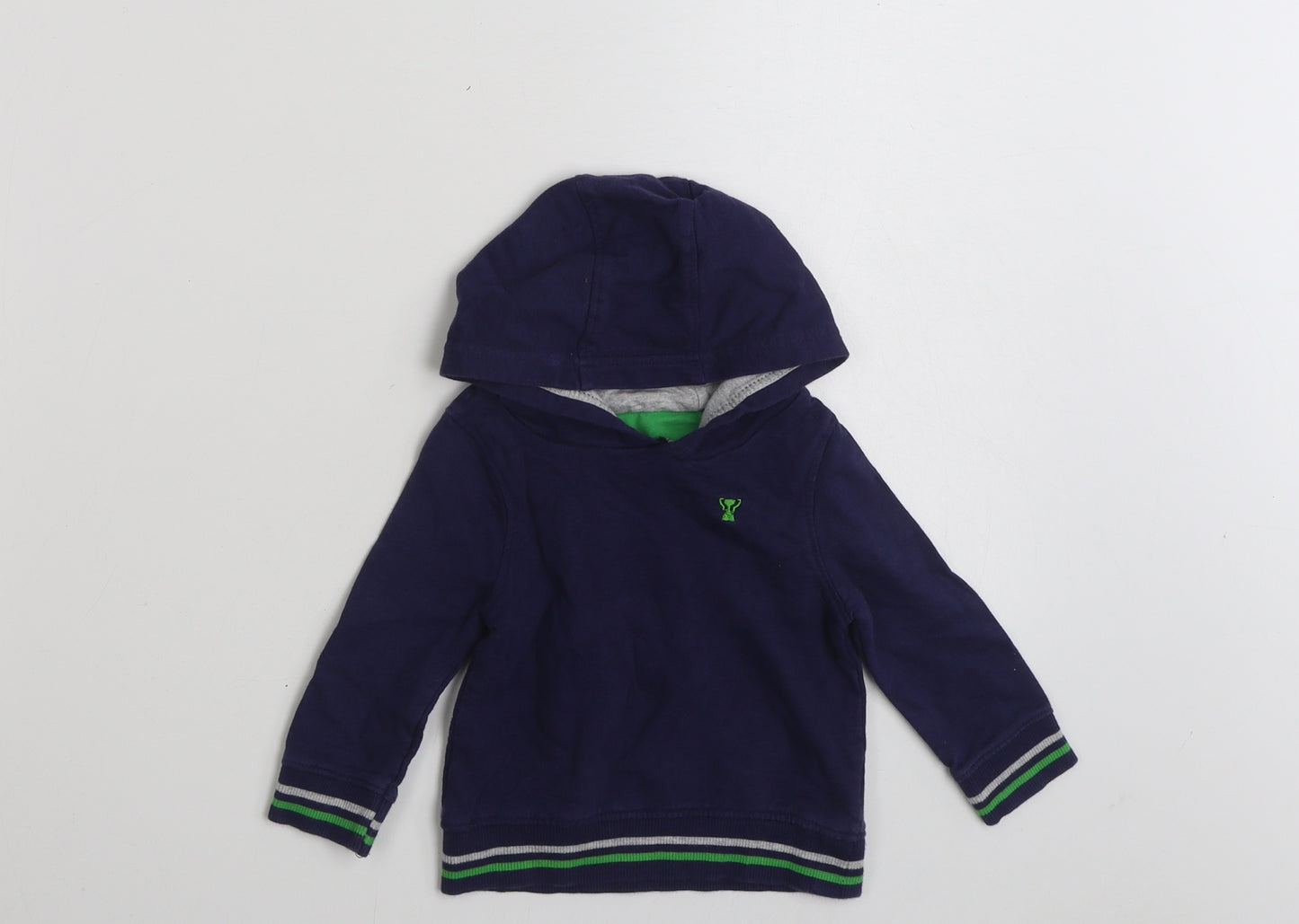 Mothercare Baby Blue  100% Cotton Pullover Jumper Size 6-9 Months  Pullover