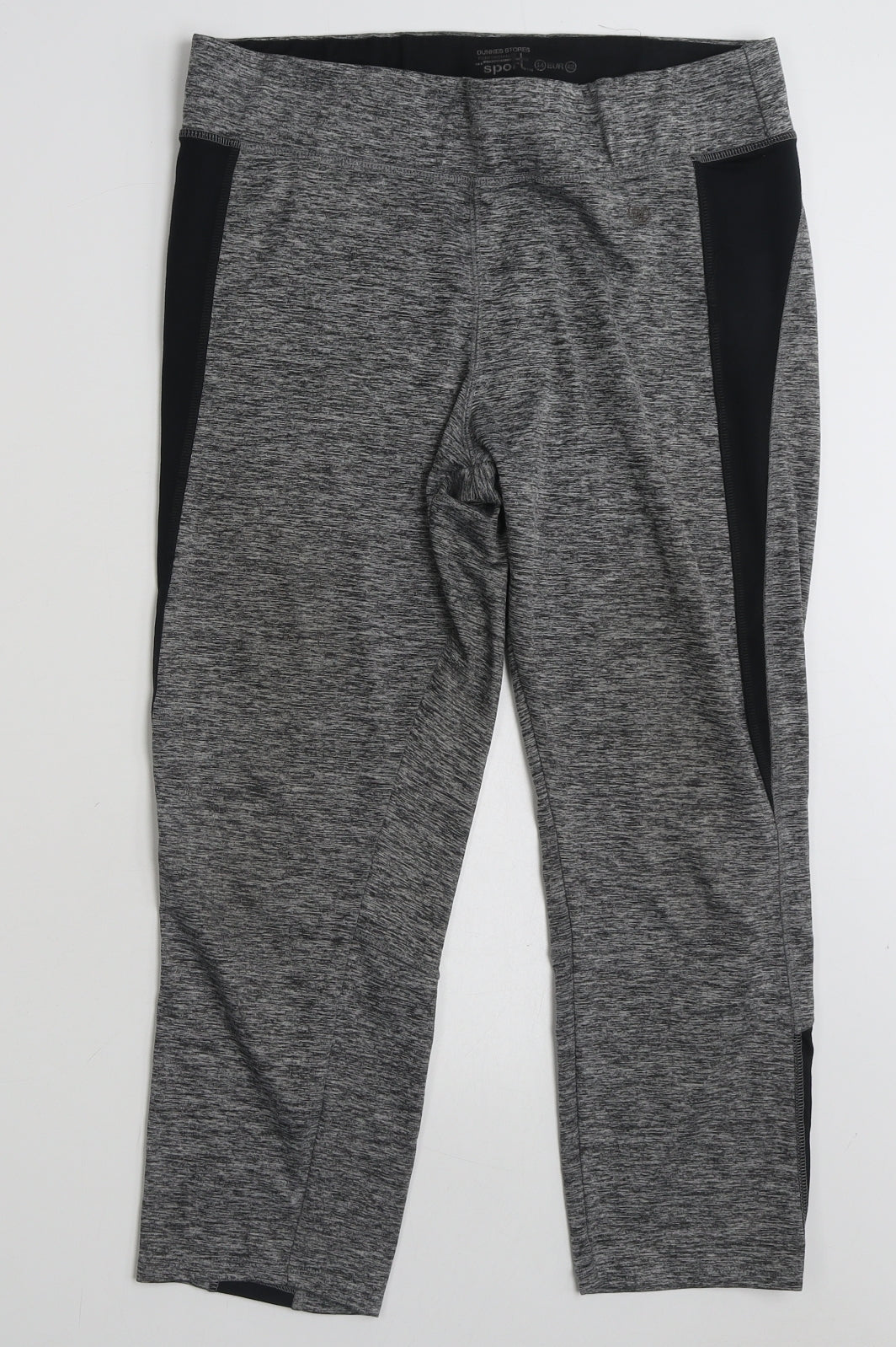 Dunnes Stores Womens Grey  Polyester Compression Leggings Size 14 L21 in Athletic