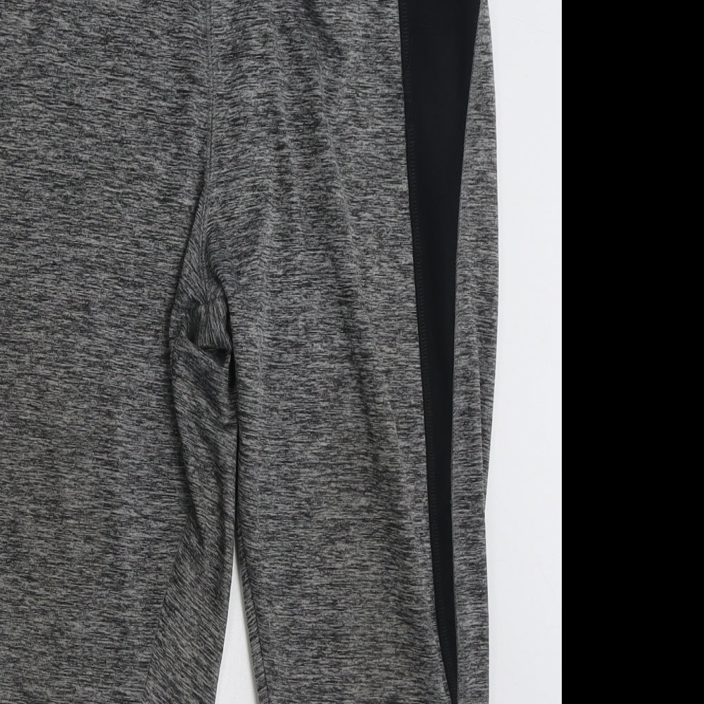 Dunnes Stores Womens Grey  Polyester Compression Leggings Size 14 L21 in Athletic