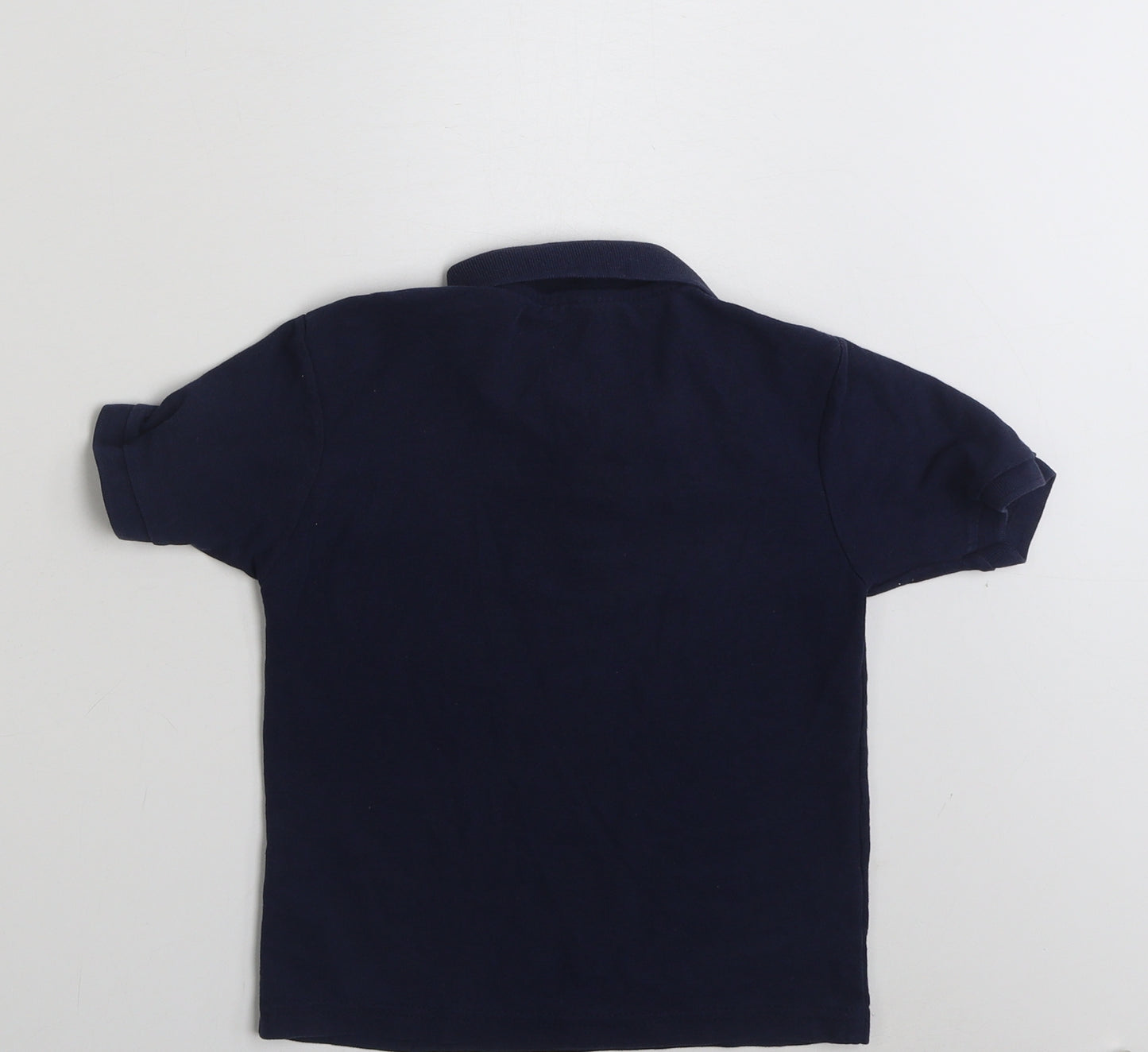 Fruit of the Loom Boys Blue  Polyester Pullover Polo Size 5-6 Years Collared Button