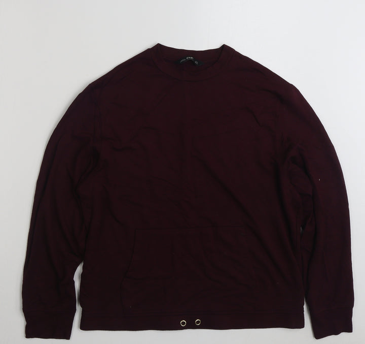 F&F Womens Purple  Viscose Pullover Sweatshirt Size 12  Pullover