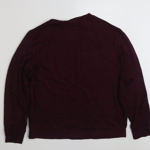 F&F Womens Purple  Viscose Pullover Sweatshirt Size 12  Pullover
