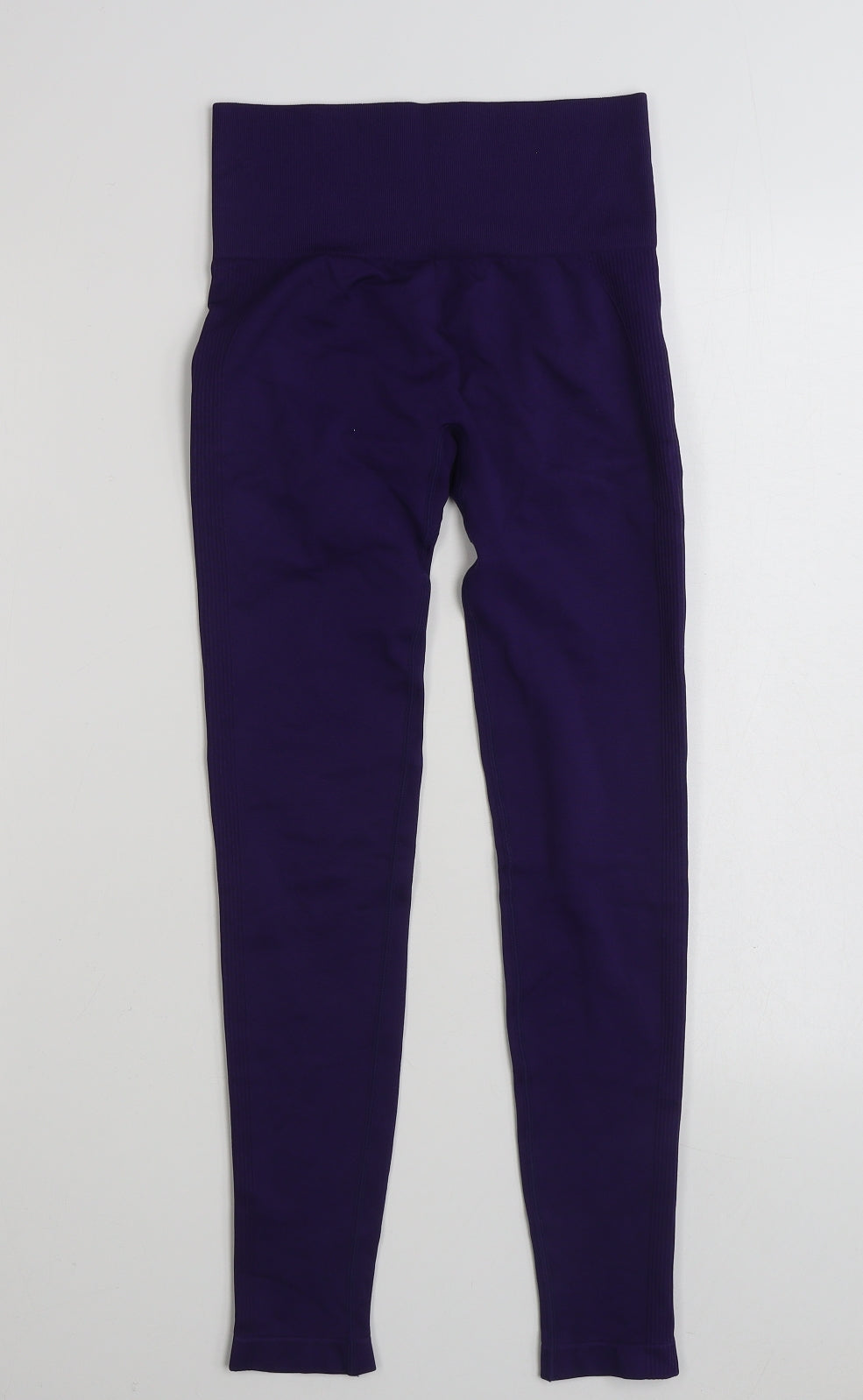 Preworn Womens Purple  Nylon Compression Leggings Size S L25 in Athletic