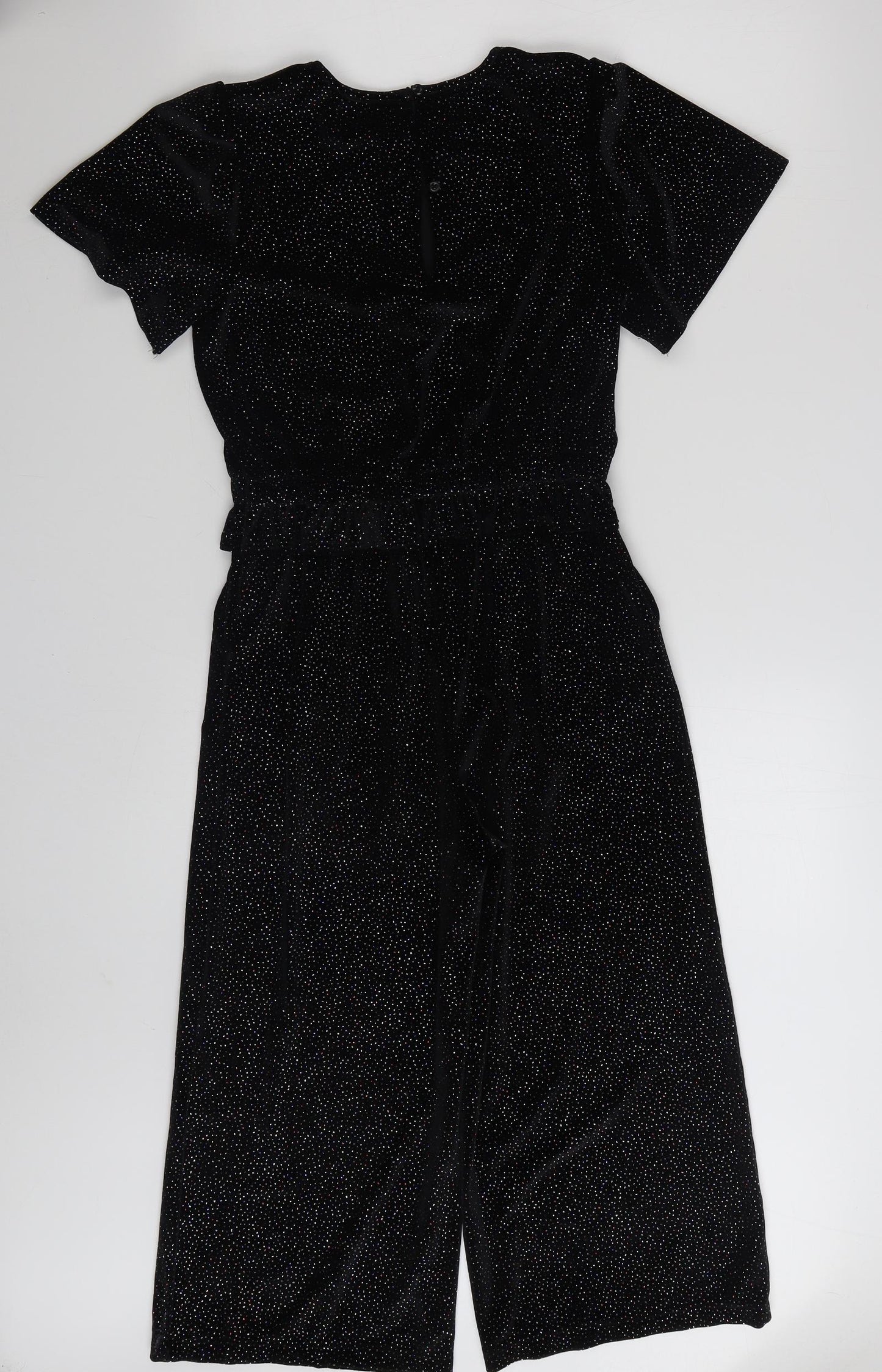 F&F Girls Black  Polyester Jumpsuit One-Piece Size 12-13 Years  Pullover