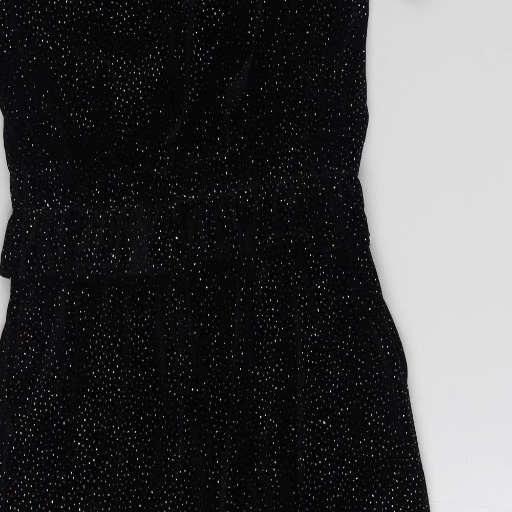 F&F Girls Black  Polyester Jumpsuit One-Piece Size 12-13 Years  Pullover