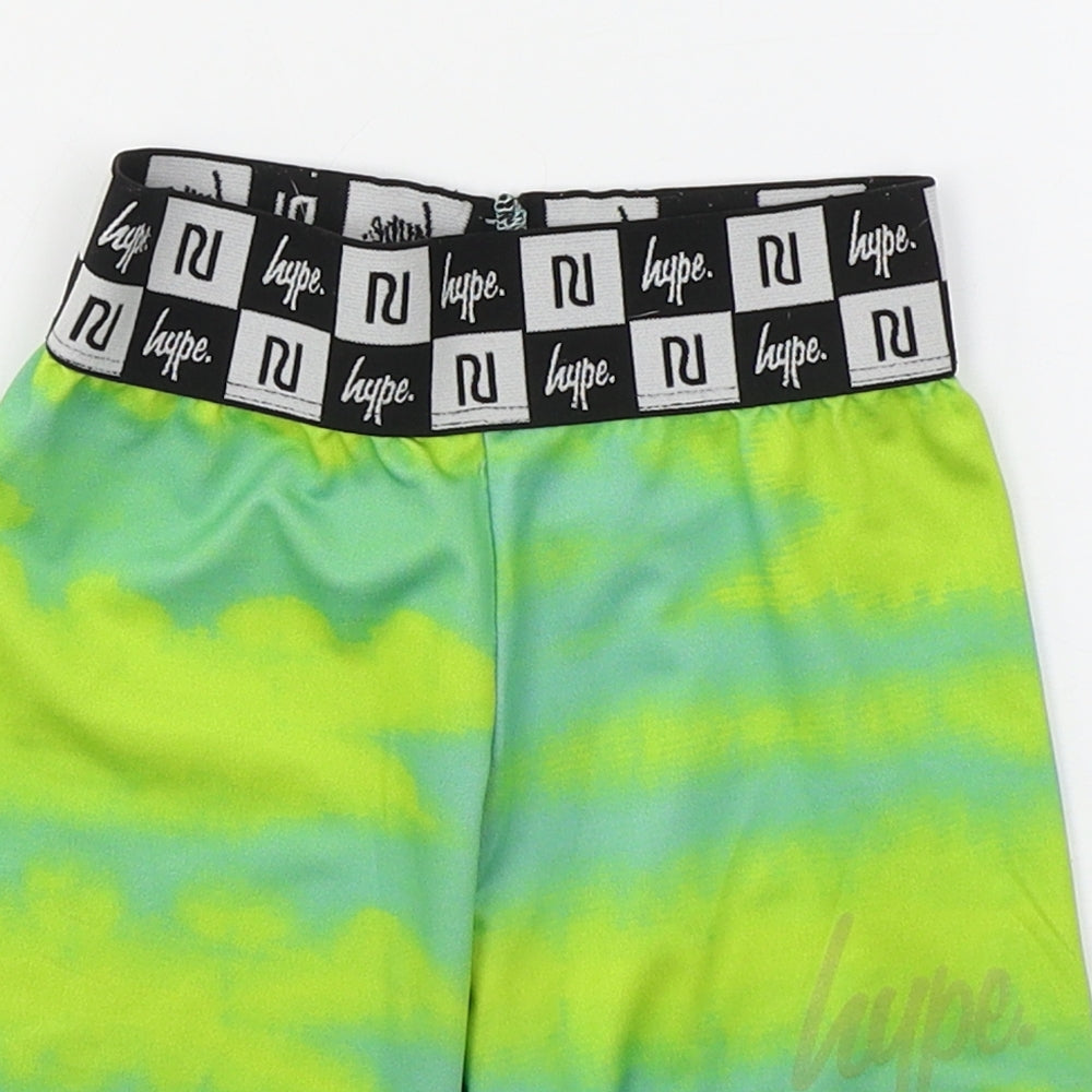 River Island Girls Green  Polyester Biker Shorts Size 7-8 Years  Regular