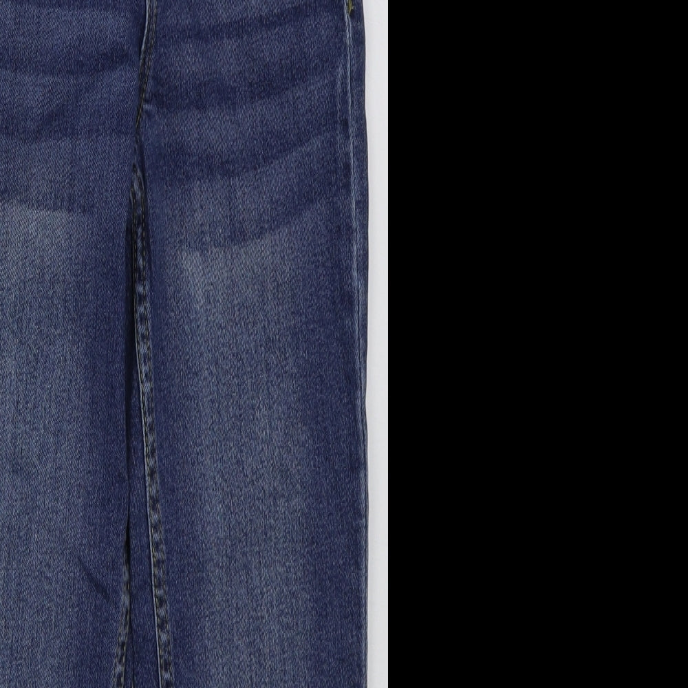 George Boys Blue  Cotton Straight Jeans Size 8-9 Years  Regular Button