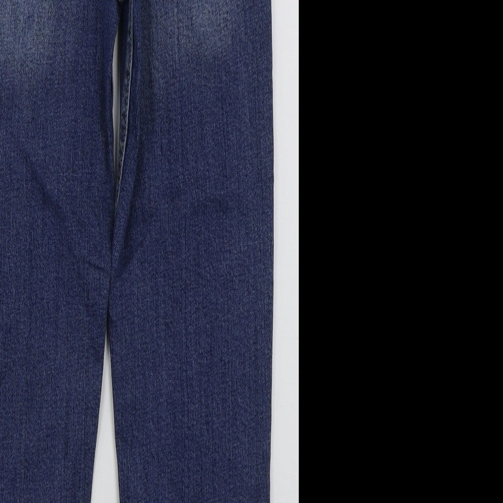 George Boys Blue  Cotton Straight Jeans Size 8-9 Years  Regular Button
