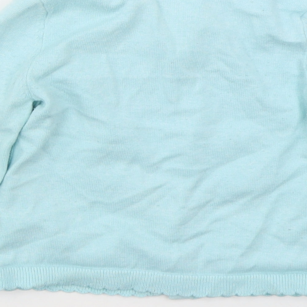 Dunnes Girls Blue  Cotton Cardigan Jumper Size 12-18 Months  Button
