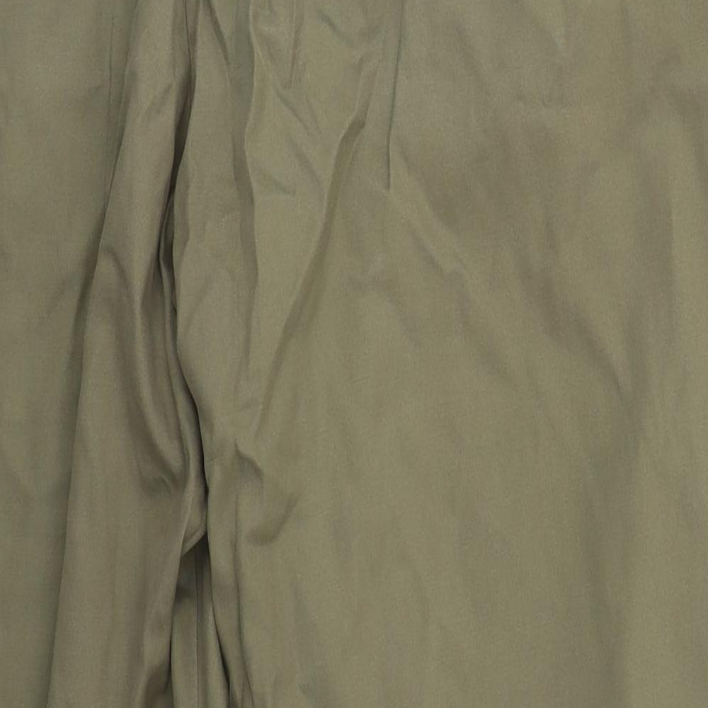 Marks and Spencer Mens Green  Cotton Trousers  Size 40 L29 in Regular Button